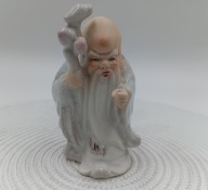 Figurka Boga długowieczności Shou Xing, Shou Sin, Shoulao - porcelanowa