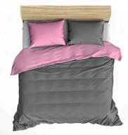 pościel z polaru 160x220 +2x70x80 +3x40x40 zamek P 19-28 Popiel / róż