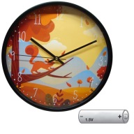 Zegar ścienny 30 cm LIV&BO kolorowy do pokoju salonu cichy mechanizm