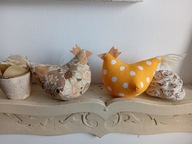 ZABAWNA KURA KWOKA DUŻA Z MATERIAŁU- DEKORACJA DOMU