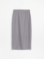 Reserved spódnica midi ołówkowa pepitka wzór kratka quiet luxury długa maxi