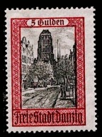 WMG 5 GULDENÓW 1924 BAZYLIKA MARIACKA Fi. 188 ** LUKSUS BEZ PODLEPKI