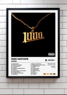 okekel „1000mixtape” | plakat A3 Prezent album rap ozdoba na ścianę
