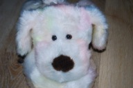 pluszak maskotka kolorowy pastelowy pies piesek