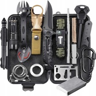NIEZBĘDNIK WOJSKOWY MULTITOOL ZESTAW PRZETRWANIA SURVIVAL 32W1 RUFFBERG