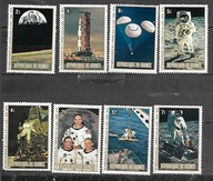GUINEA - 10 rocznica lądowania na księżycu 1980 ** Mi 883-90 (1650)