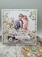 Kartka ślubna do koperty