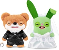 FUGGLER WEDDING FUGGS 24 CM ZESTAW PAN I PANI 2 SZT PLUSZAKI PREZENT ŚLUBNY