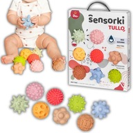 PIŁKI PIŁECZKI SENSORYCZNE PASTELOWE 8 SZT BEZ DZIUR DLA DZIECI ZABAWKA 0+