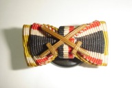 Baretka guzikówka - KVK z Mieczami + Westwall Ehrenzeichen - III Rzesza