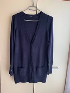 34 XS 36 S F&F długi granatowy sweter kardigan