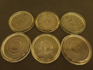 Wieczka Weck, pokrywki Weck, Wieczka słoików Weck, PRL, Łużyce, Wymiarki