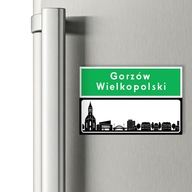 MAGNES TURYSTYCZNY Z PANORAMĄ GORZÓW WLKP. – PAMIĄTKA NA LODÓWKĘ