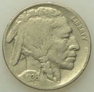 USA - 5 centów 1936 - Buffalo Nickel #8