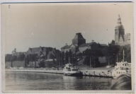 Szczecin Wały Statki lata 60 Fotografia x298