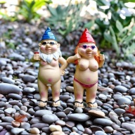 Krasnal Ogrodowy 2 sztuki figurki – Figurka z Żywicy, Dekoracja