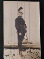 Policjant Policja Konna II RP Hełm wz. 25 Szabla