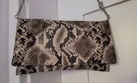 Markowa torebka HALLHUBER _ wężowa skóra _ stan jak nowa