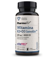 PharmoVit witamina D3 4000 IU K2 Mk-7 200 mcg 60 kapsułek
