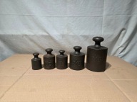 Stare odważniki handlowe - zestaw 0.5-5kg