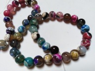 H2- AGAT OGNISTY KOLOR - kula - 10mm - 12sztuk