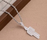 Naszyjnik Wisiorek Chain Billie Eilish Bad Guy Biały Prezent