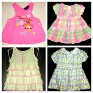 SUKIENKI 4 szt. komplet r. 56-80/1-12 m-cy