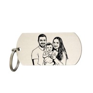 Brelok Z Twojego Zdjęcia Gruba Linia