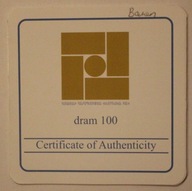 CERTYFIKAT DO MONETY 100 DRAM 2008 ARMENIA - ZNAK ZODIAKU BARAN