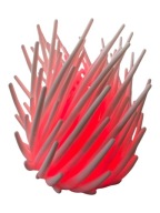 Lampa Led Spy nowoczesna inspiracja naturą 14 cm wysoka design 3D pilot