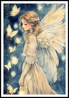 A2 PLAKAT OBRAZ ANIOŁ, PLAKAT Z ANIOŁEM, ANIELSKIE SKRZYDŁA, ANIELICA NR 44