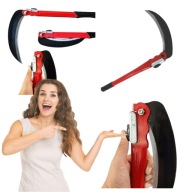 SIERP RĘCZNY - SKŁADANA KOSA DO PODCINANIA TRAWY, CHWASTÓW I GAŁĘZI - 19CM