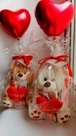 Zestaw prezentowy Miś pluszowy z czekoladkami i balonem WALENTYNKI DZIEŃ KO