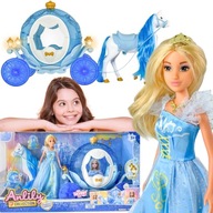 LALKA LODOWA KSIĘŻNICZKA LILY ZESTAW KAROCA KARETA KORONA AKCESORIA WOOPIE