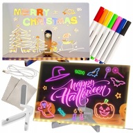 PODSWIETLANA TABLICA LED MAGICZNA DO RYSOWANIA SWIECĄCA DLA DZIECI ZABAWKA