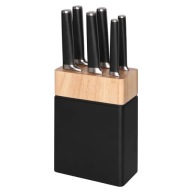 Zestaw noży w bloku 7 el. komplet noże w stojaku PREMIUM Maku Kitchen life