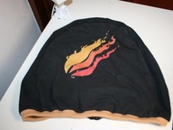 czarny Pokrowiec na kask narciarski Uniwersalny XL/XXL bawełna tunel camel