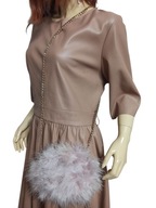 torebka wieczorowa naturalne strusie pióra