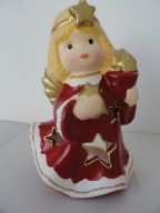 ANIOŁEK typu kominek z gwiazdką 14 cm