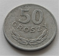 50 GROSZY ALUMINIUM 1974 DESTRUKT ODMIANA STEMPLA