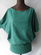 Sweter/bluzka "nietoperz" morska, jasna zieleń- M