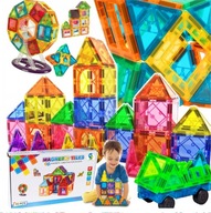 KLOCKI MAGNETYCZNE KONSTRUKCYJNE 3D DUŻE PANELE EDUKACYJNE UKŁADANKA 70 szt