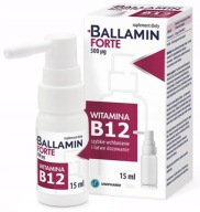 Ballamin Forte, witamina B12 500 µg, aerozol doustny, 15 ml