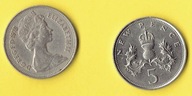Wielka Brytania 5 Pence 1978 r.