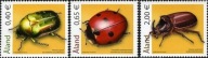 Wyspy Alandzkie Aland 2006 Znaczki 259-61 ** owady chrząszcze biedronka