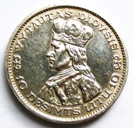 Litwa-10 Litu 1936r Książe Witold-Ag ,piękna