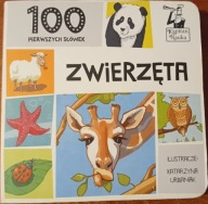 100 pierwszych słówek Zwierzęta URBANIAK Katarzyna ilustracje Kapitan Nauka