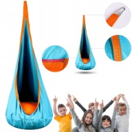 HUŚTAWKA KOKON DLA DZIECI Z PODUSZKĄ FOTEL WISZĄCY BUJAK SIEDZISKO HAMAK