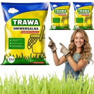TRAWA UNIWERSALNA NASIONA 5KG SZYBKO ZAGĘSZCZAJĄCA TRAWNIK ODPORNA 200M2
