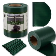 TAŚMA OGRODZENIOWA ZIELONA PANELE OSŁONA NA OGRODZENIE 35M + KLIPSY